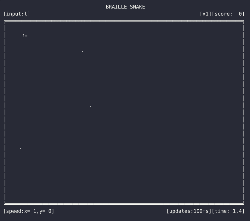 braille-snake gameplay demo